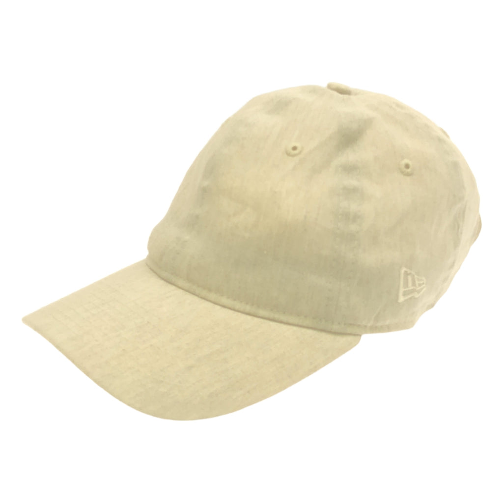 [品相良好] UNITED ARROWS 綠標休閒帽 | NEW ERA 9THIRTY 亞麻青年布帽 | F | 象牙色 | 女款