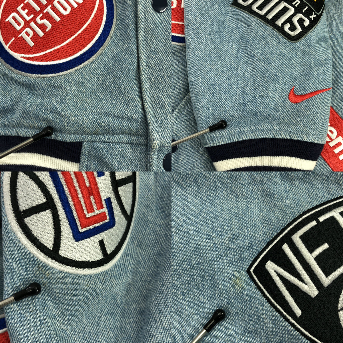 SUPREME / シュプリーム | ×NIKE / NBA Teams Warm Up Jacket デニムジャケット | M | メンズ