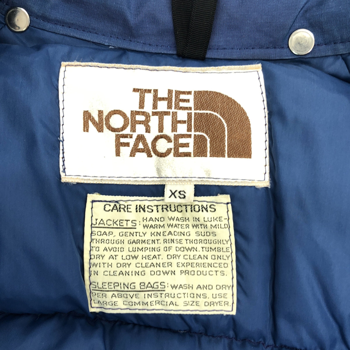 THE NORTH FACE / ザノースフェイス | 1970s ヴィンテージ 茶タグ ダウンジャケット | XS | ブルー | メンズ