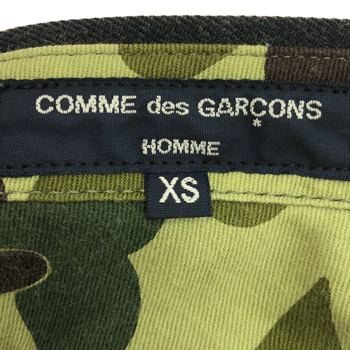 COMME des GARCONS HOMME / 콤데 갤슨 옴므 | 2013AW | 울 코튼 슬랙스 팬츠 | XS | 그레이 | 남성