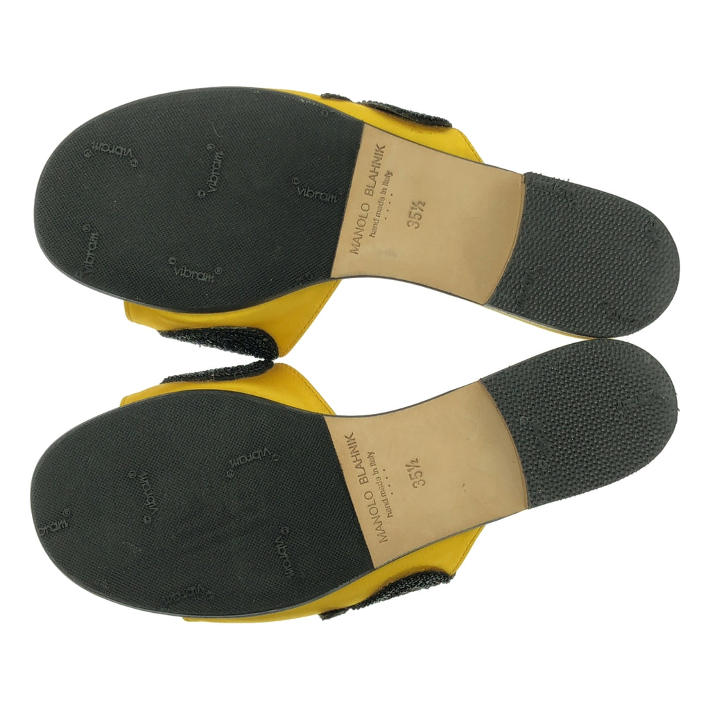 MANOLO BLAHNIK / Manolo Branik | 민족 비주얼 플랫 샌들 | 35 1/2 |