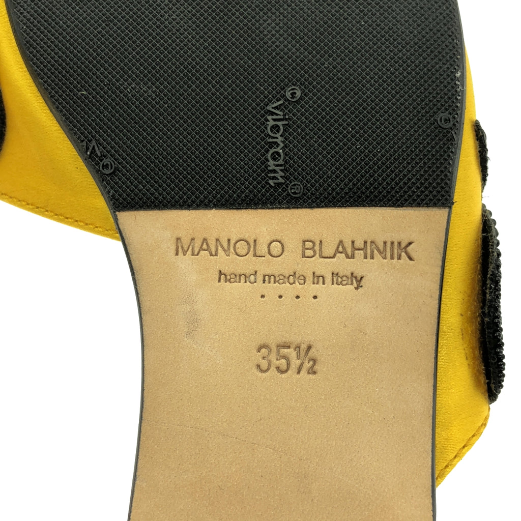MANOLO BLAHNIK / Manolo Branik | 민족 비주얼 플랫 샌들 | 35 1/2 |