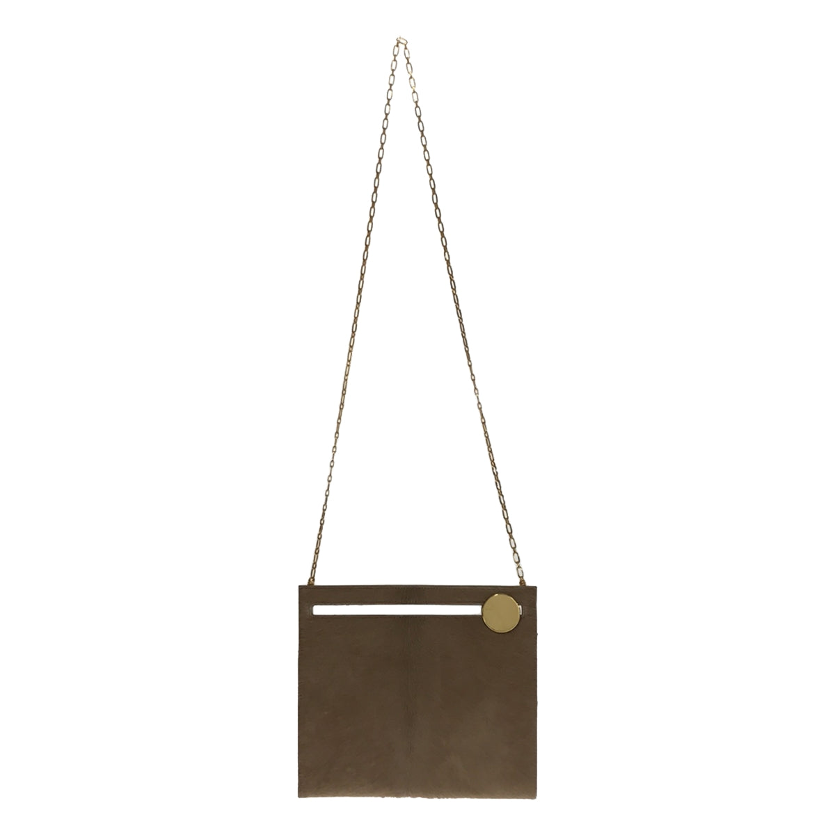 【美品】  bienen davis / ビエネン デイヴィス | Ron Herman 取扱い ハラコ レザー チェーンショルダーバッグ | ベージュ | レディース