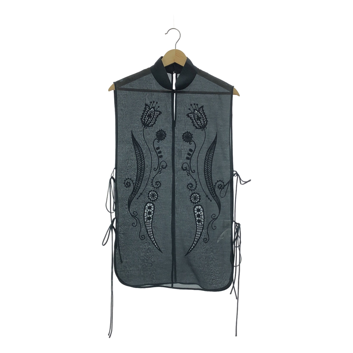 Mame Kurogouchi / マメクロゴウチ | 2024AW | Sheer Embroidery Vest エンブロイダリー ベスト | 2 | レディース