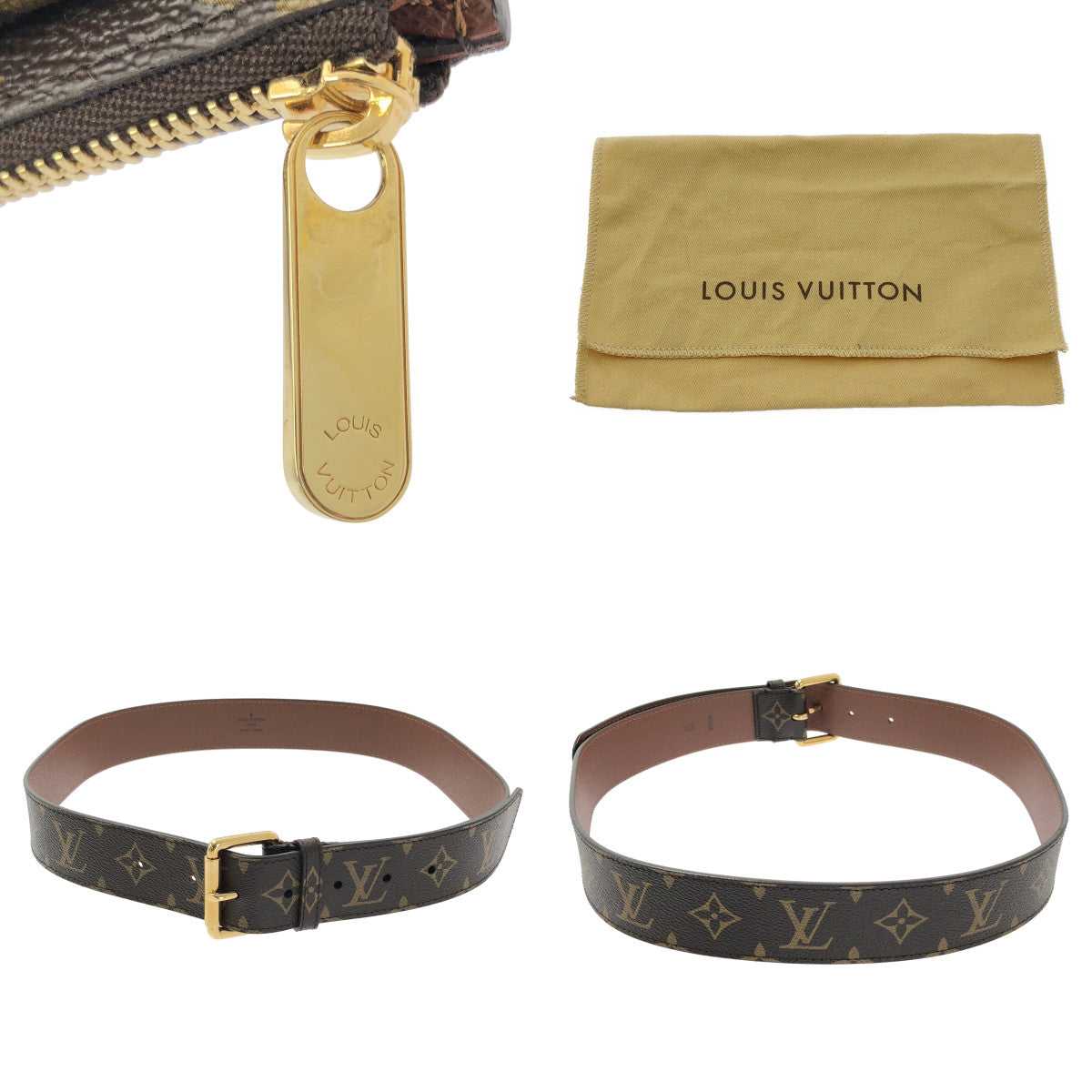 【美品】  Louis Vuitton / ルイヴィトン | サンチュール ポシェット デュオ ウエストバッグ / M9836 | ブラウン | レディース