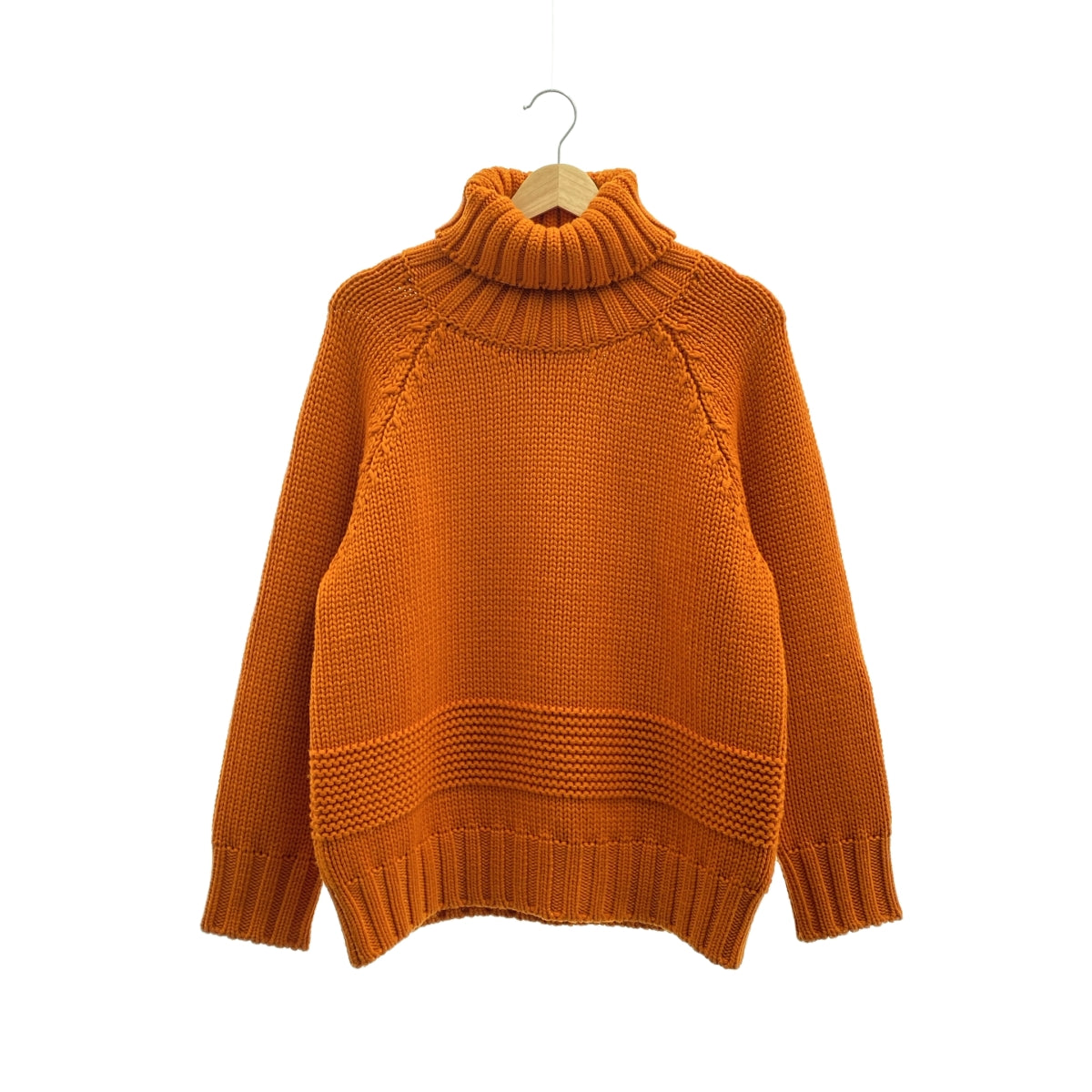 DSQUARED2 | 2022 秋冬 | 羊毛低針高領大尺碼針織衫 | XS | 橘色 | 女款