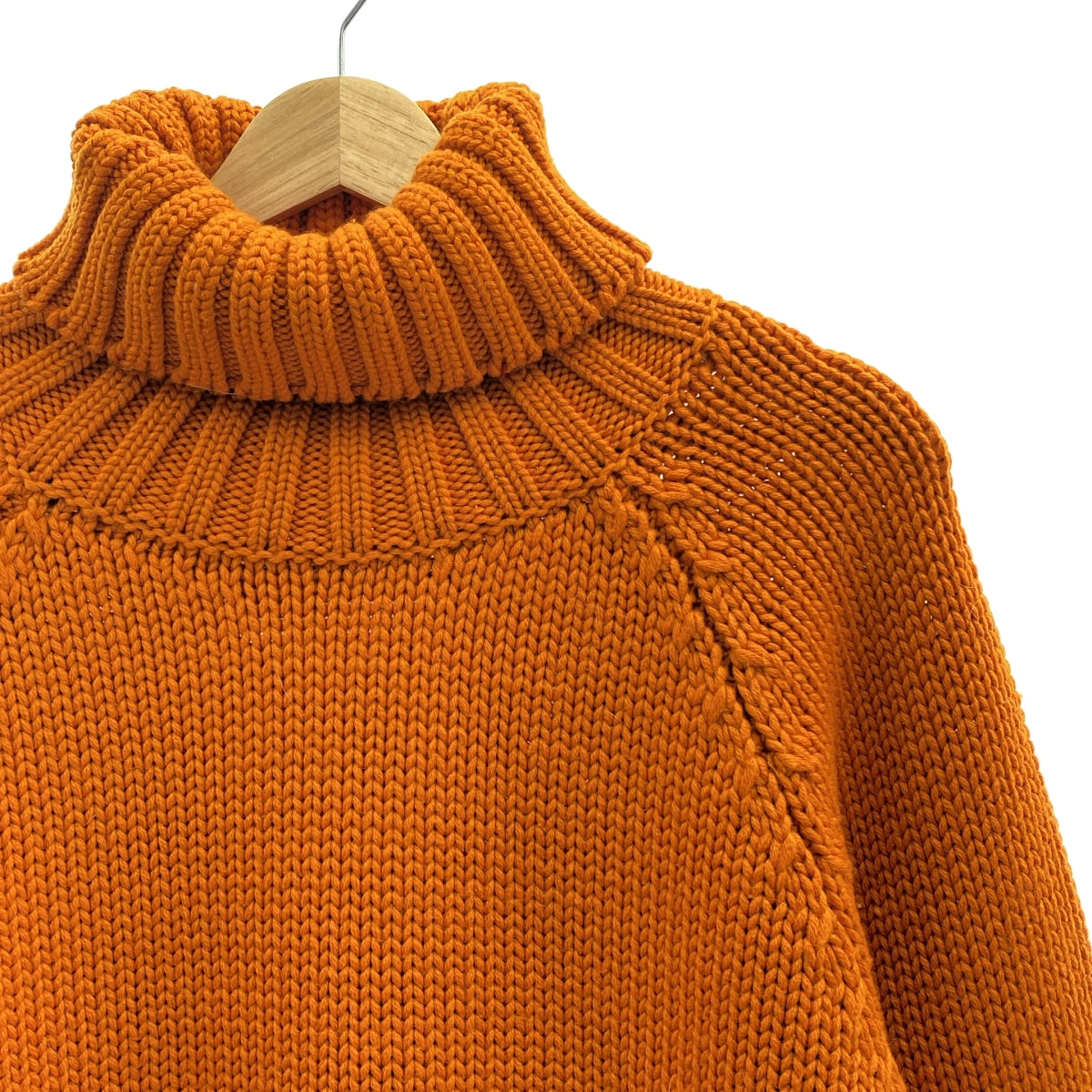 DSQUARED2 | 2022 秋冬 | 羊毛低針高領大尺碼針織衫 | XS | 橘色 | 女款
