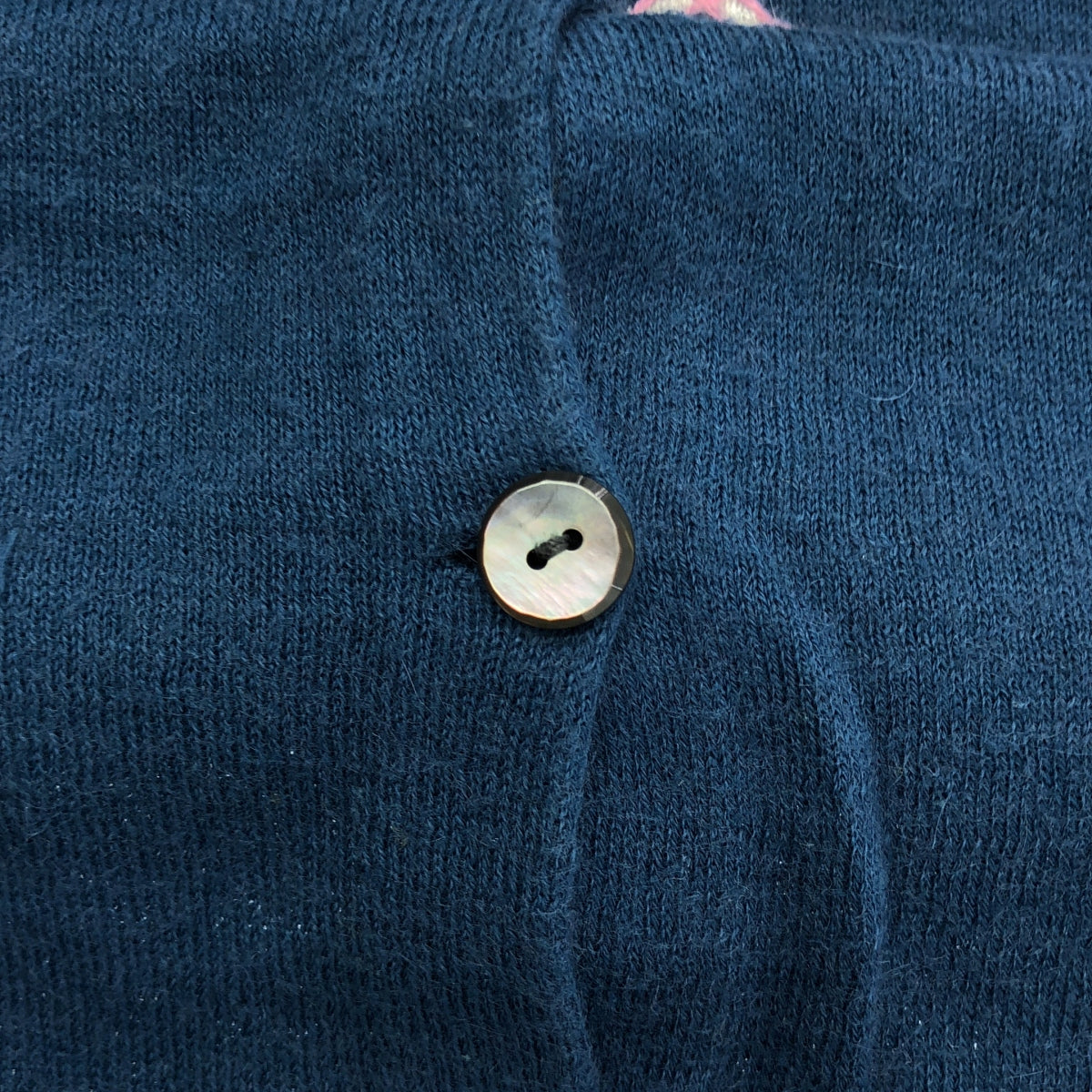 mina perhonen / 미나펠호넨 | 2005SS | noppara / 엠브로이드 니트 가디건 | 네이비 | 여성