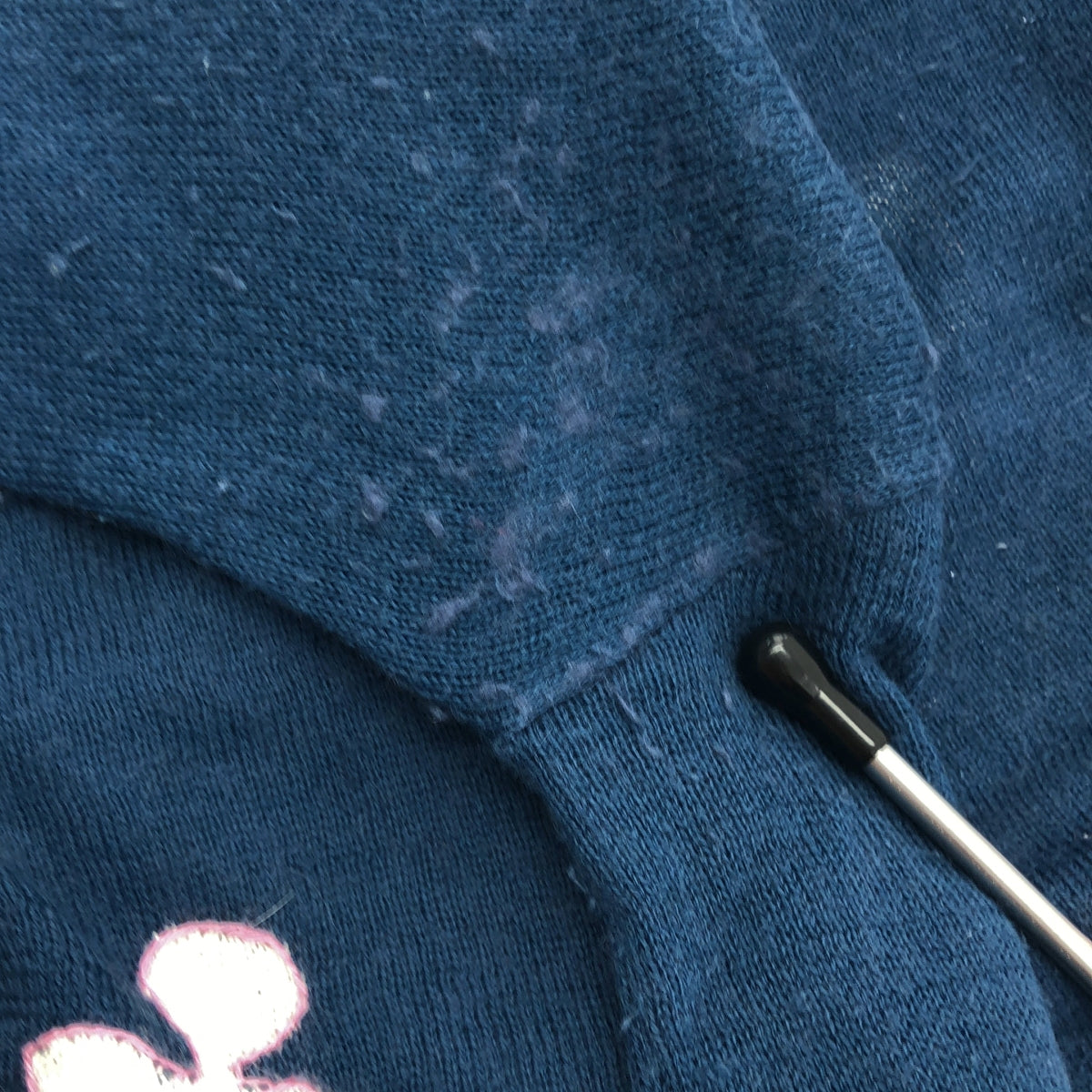 mina perhonen / 미나펠호넨 | 2005SS | noppara / 엠브로이드 니트 가디건 | 네이비 | 여성