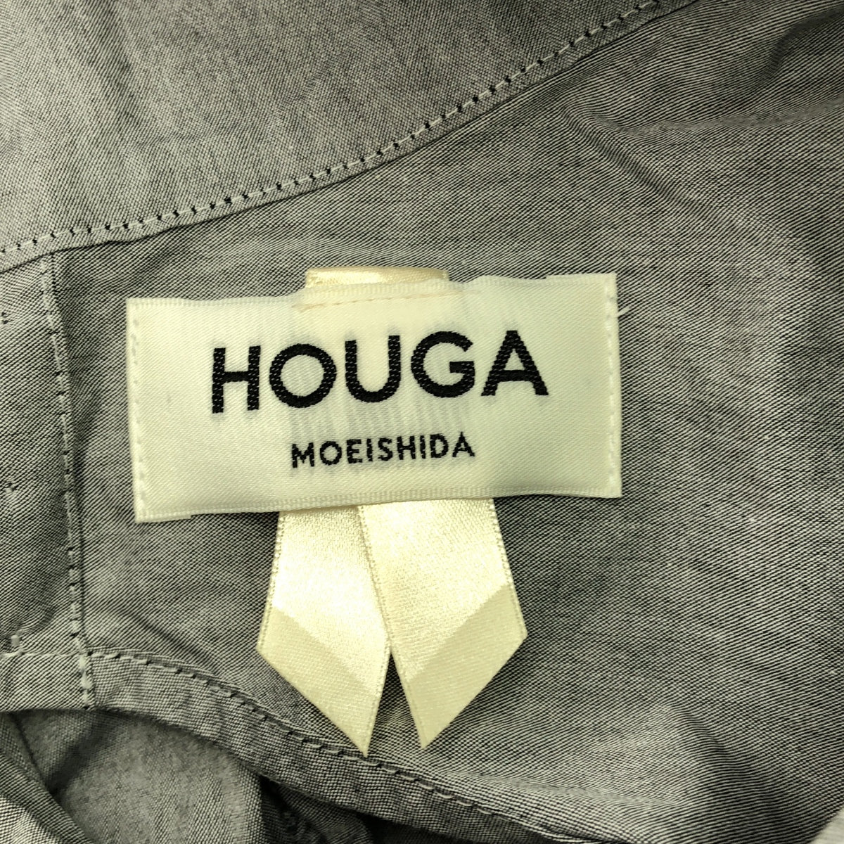 HOUGA / ホウガ | ハイネック バック デザイン チュニック ブラウス | F | グレー | レディース