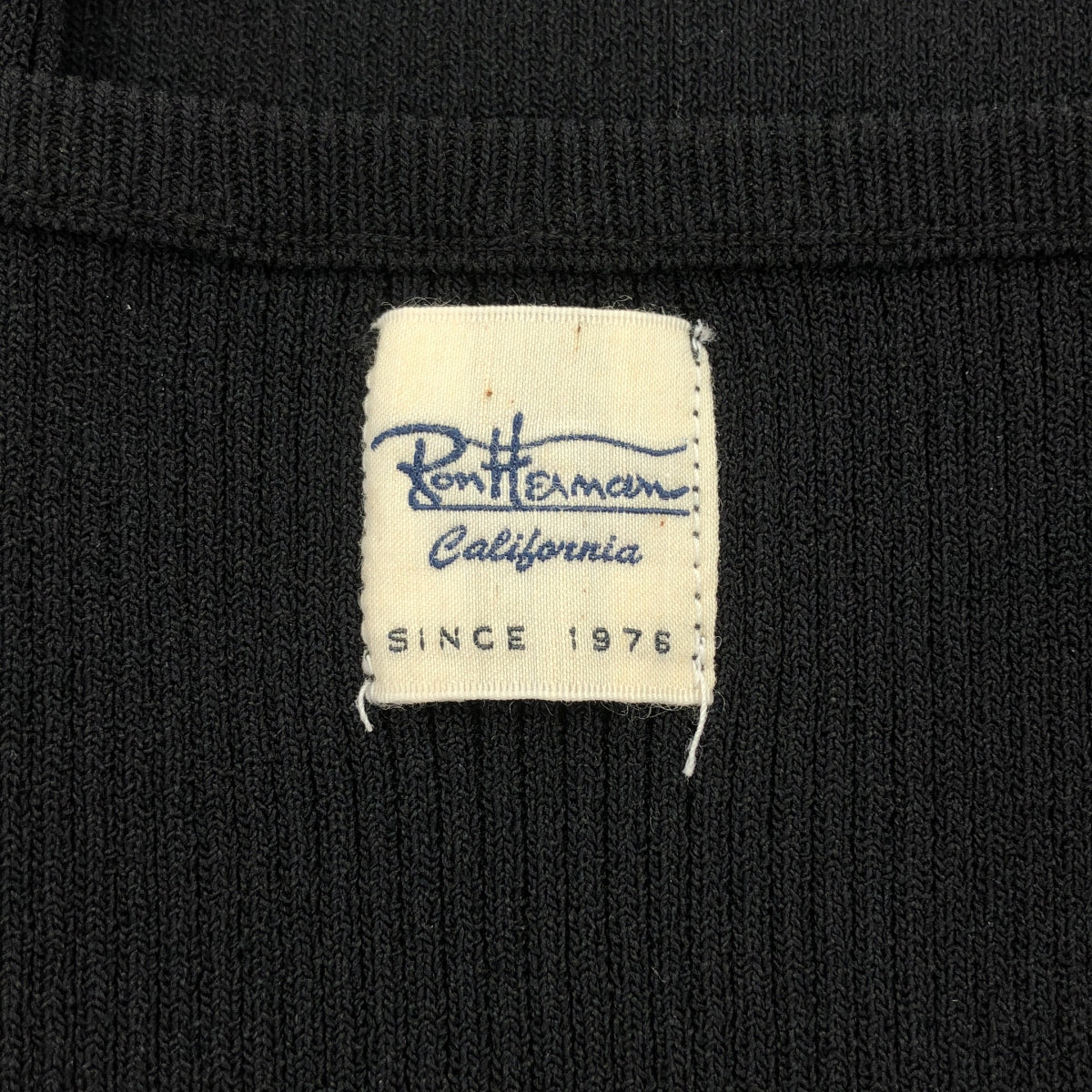 [狀況極佳] Ron Herman 方領羅紋背心 | XS 碼 | 黑色 | 女款