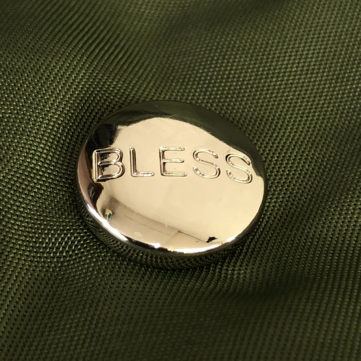 BLESS / 브레스 | Sleevebomber Nylon Knit / 다른 소재 도킹 니트 슬리브 MA-1 밀리터리 비행 블루존 재킷 | L | 남성