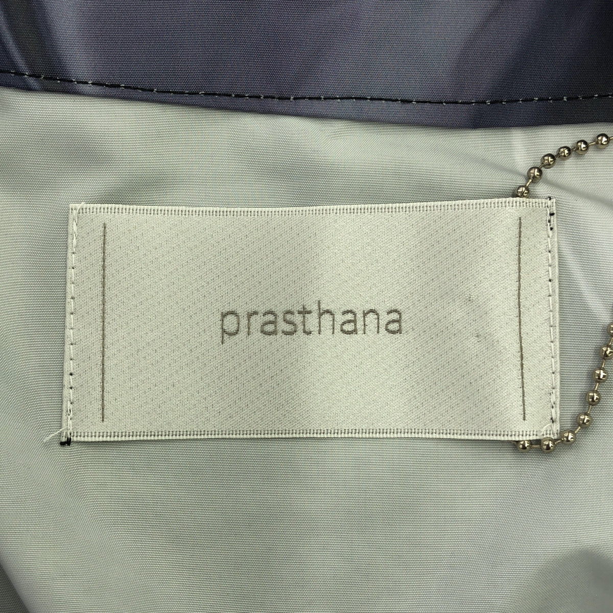 【신품】 prasthana / 프라스타나 | no collar shirt [clg / fw # 1] / 셔츠 | S | 블랙 무늬 | 남성