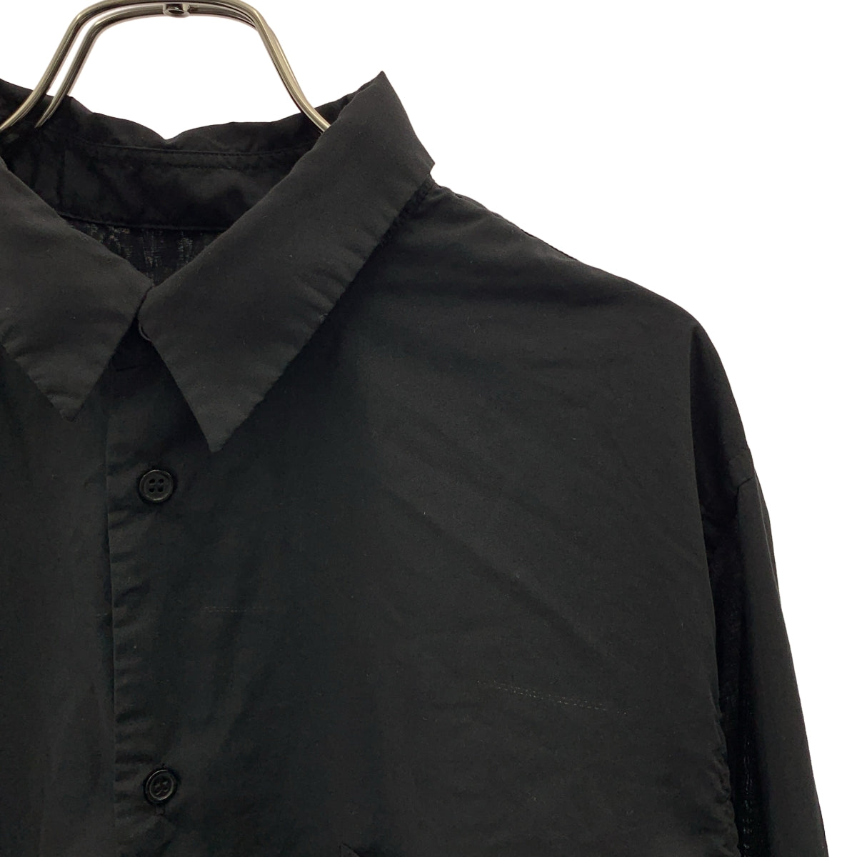 黑色 COMME des GARÇONS | 2019 秋冬 |聚酯拉鍊襯衫 | XL |男士