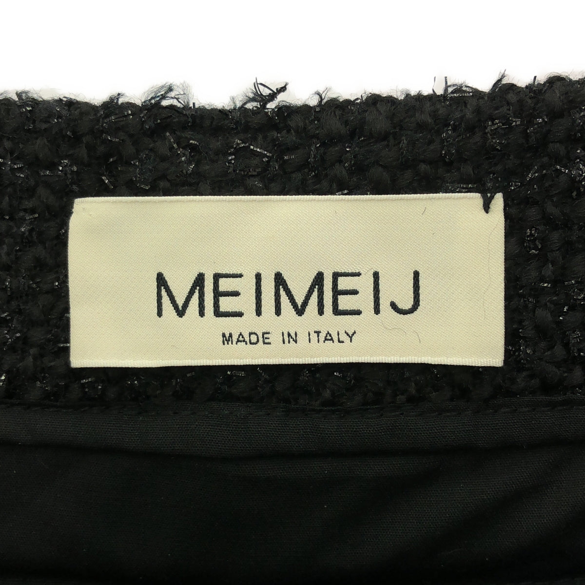 MEIMEIJ / メイメイジェイ | ツイード 2タック ショートパンツ | 36 | ブラック | レディース