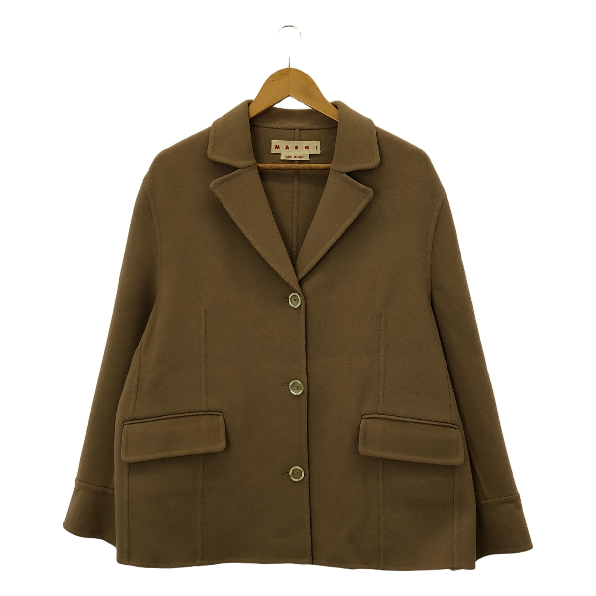 MARNI / マルニ | ウール ハーフチェスターコート | 38 | ベージュ | レディース