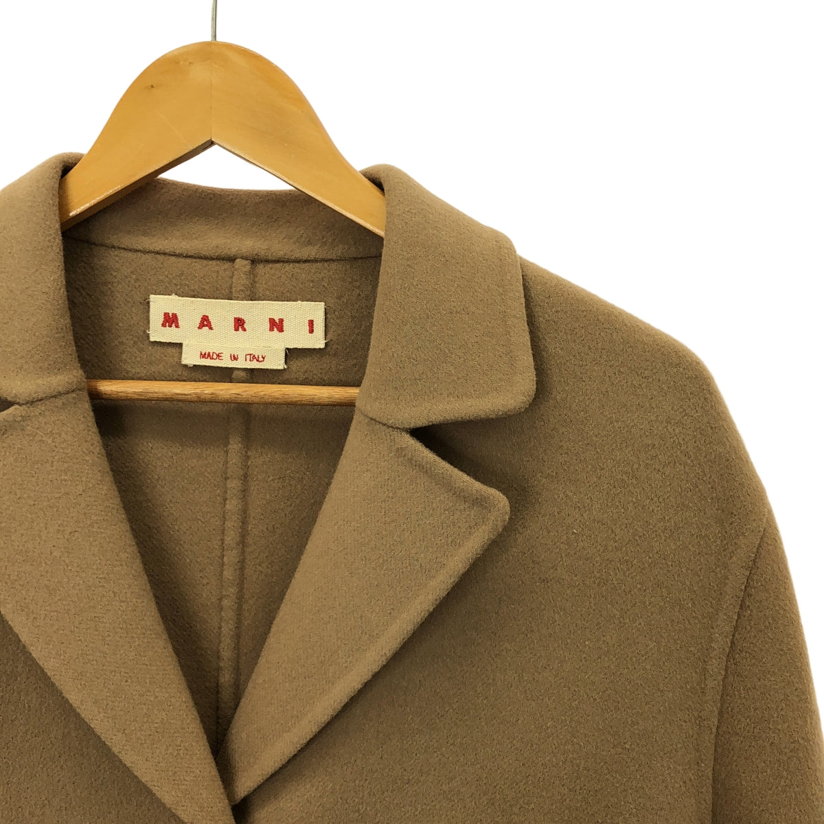 MARNI / マルニ | ウール ハーフチェスターコート | 38 | ベージュ | レディース