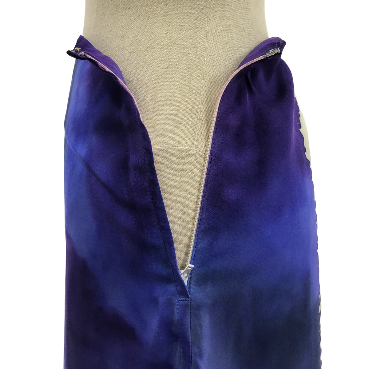 Y's / Y's Yohji Yamamoto | 2002SS | 100% 真絲 / 真絲紮染漸變側拉鍊半身裙 | 尺寸 3 | 女款