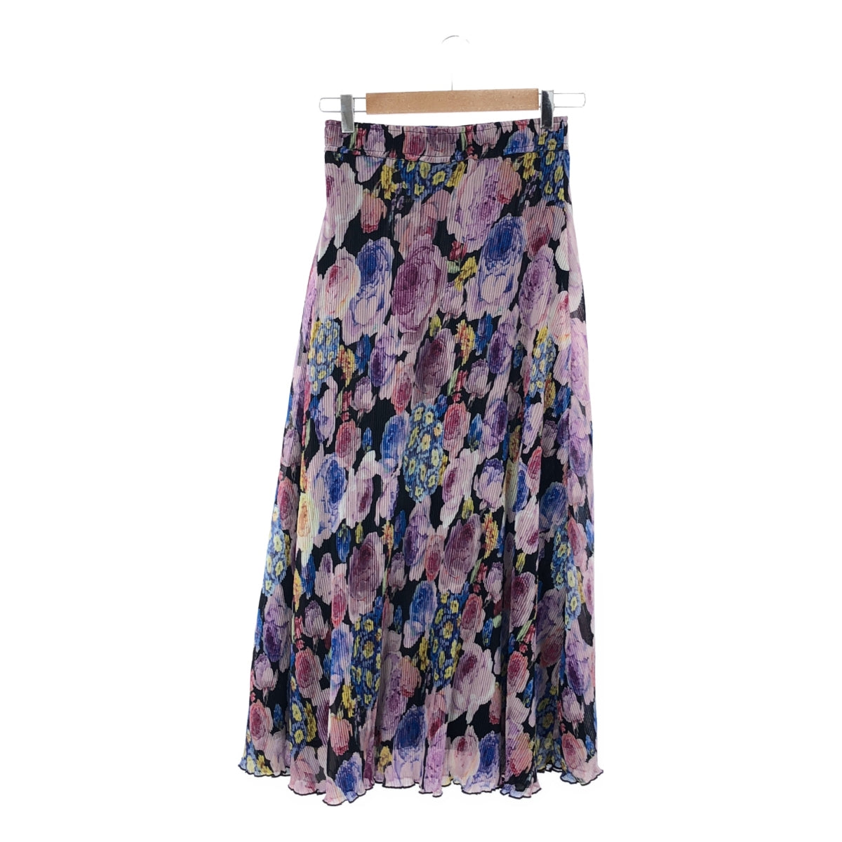 Ganni | All-over pattern georgette pleated flower print skirt / fully lined | 34 | Women's