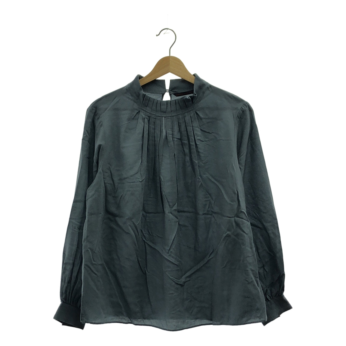 grandma MAMA daughter / 그란 엄마 마도터 | 하이넥 주름 블라우스 | 1 | 회색 | 여성