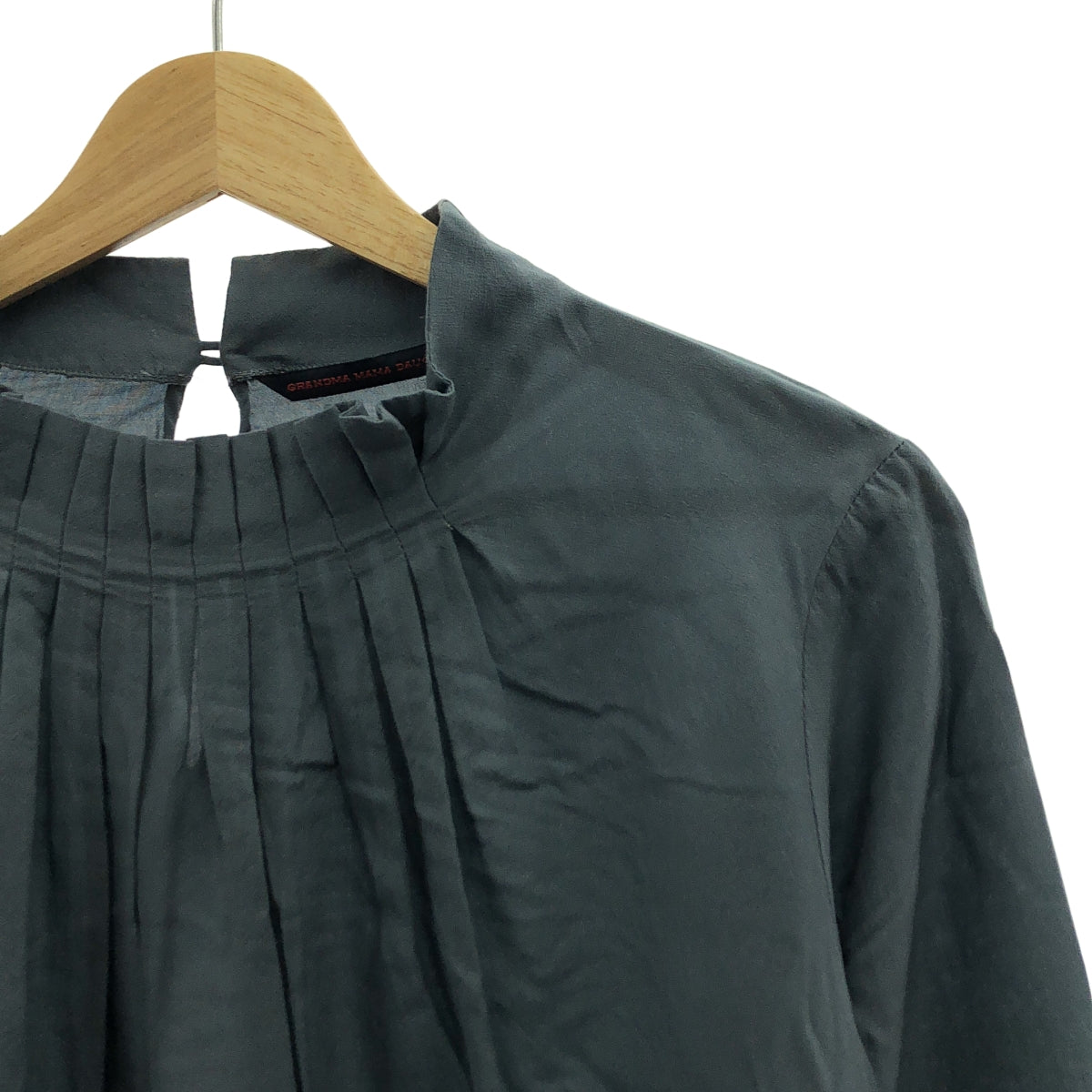 grandma MAMA daughter / 그란 엄마 마도터 | 하이넥 주름 블라우스 | 1 | 회색 | 여성