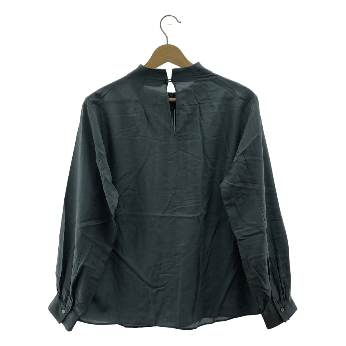 grandma MAMA daughter / 그란 엄마 마도터 | 하이넥 주름 블라우스 | 1 | 회색 | 여성