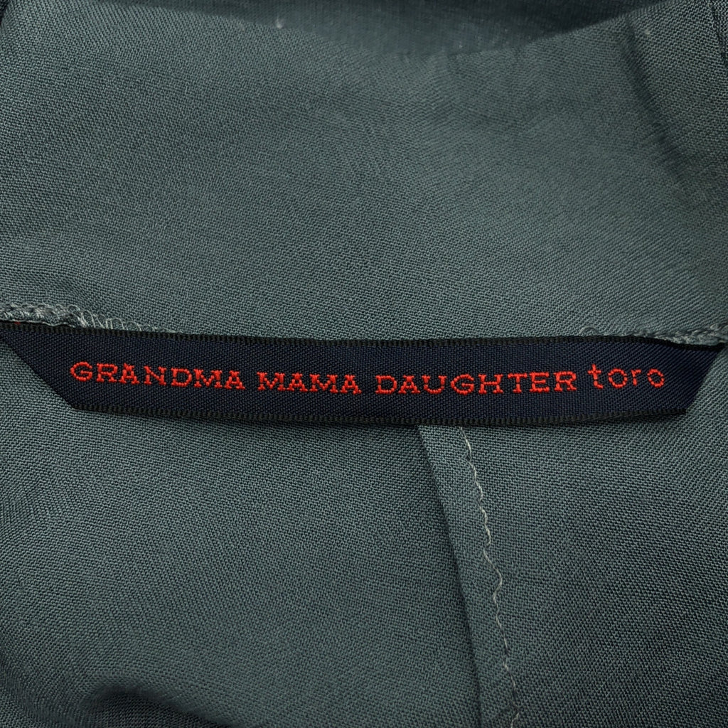 grandma MAMA daughter / グランマママドーター | ハイネック プリーツ  ブラウス | 1 | グレー | レディース