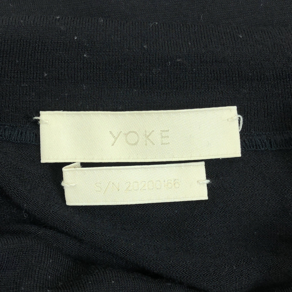 YOKE / ヨーク | 2020AW | HIGH NECK LONG SLEEVES ハイネック ウールニット | 3 | ブラック | メンズ