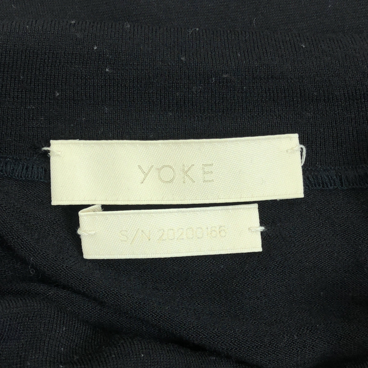 YOKE / ヨーク | 2020AW | HIGH NECK LONG SLEEVES ハイネック ウールニット | 3 | ブラック | メンズ