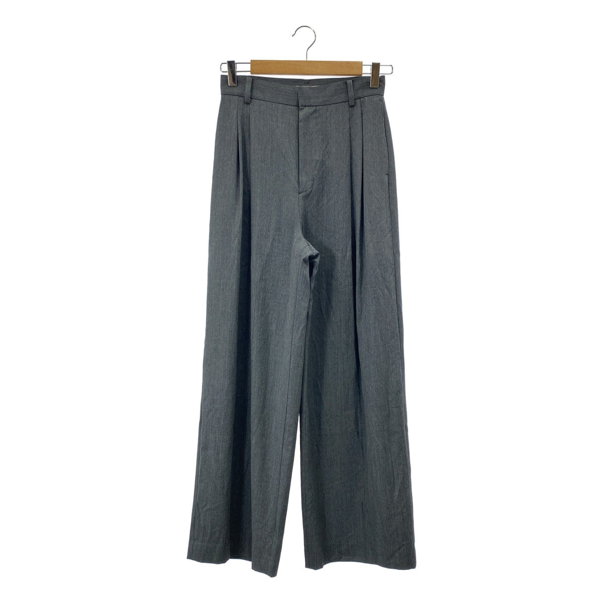 Plage / 플라주 | 2023AW | Elegant 울 와이드 팬츠 | 36 | 여성