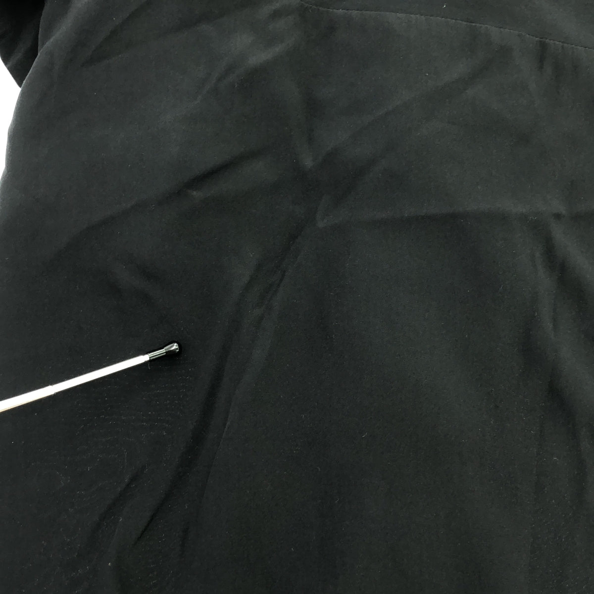 YOHJI YAMAMOTO +NOIR / ヨウジヤマモトプリュスノアール | シルク サイドポケット ロングスカート | 2 | レディース