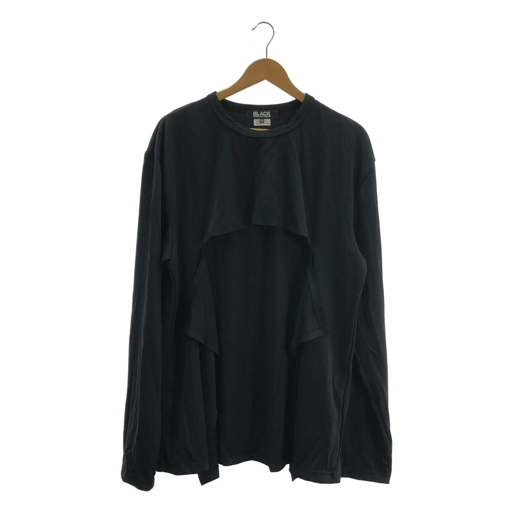 BLACK COMME des GARCONS / 블랙 콤 데 갤슨 | 2018AW | 폴리 에스테르 변형 오버 실루엣 컷소우 | XXL | 남성