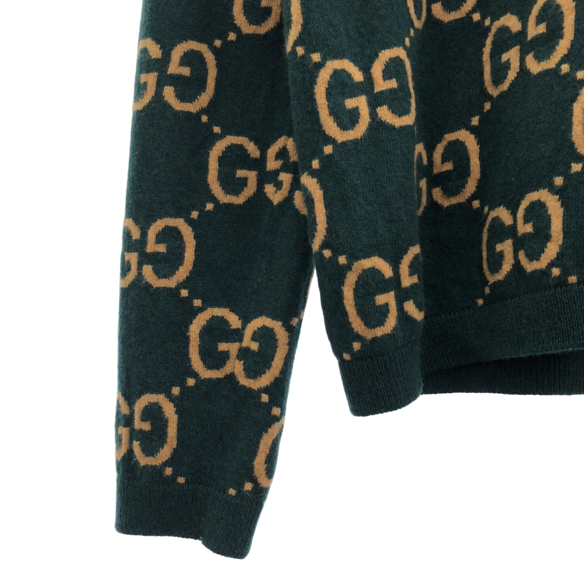GUCCI | 692900 羊毛 GG 提花圓領毛衣 | M 碼 |