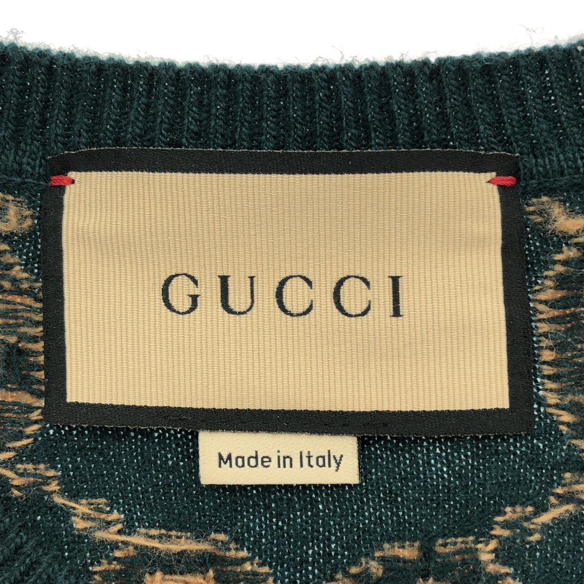 GUCCI | 692900 羊毛 GG 提花圓領毛衣 | M 碼 |
