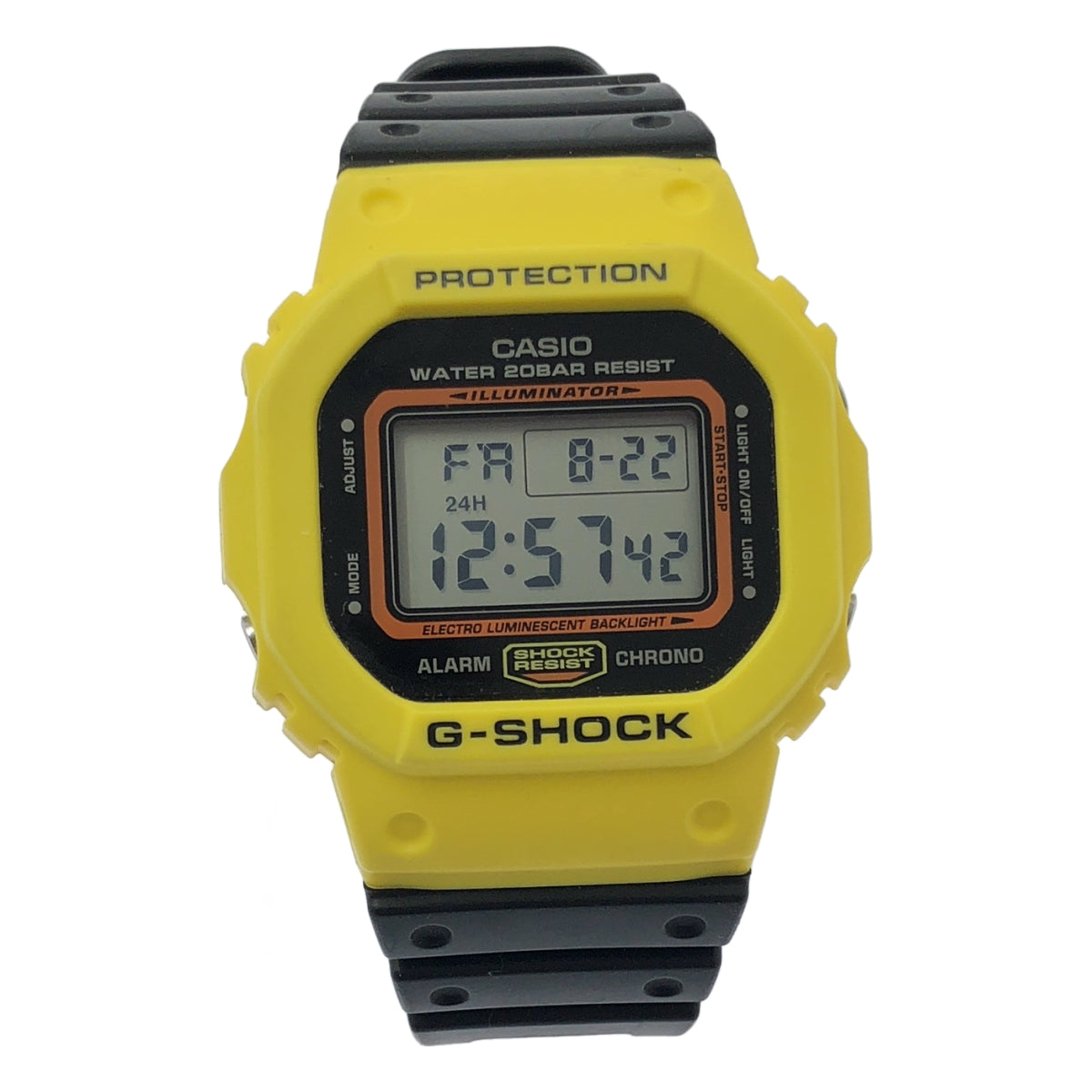 G-SHOCK / 지 쇼크 | THROW BACK 1983 디지털 시계 | 옐로우 | 남성