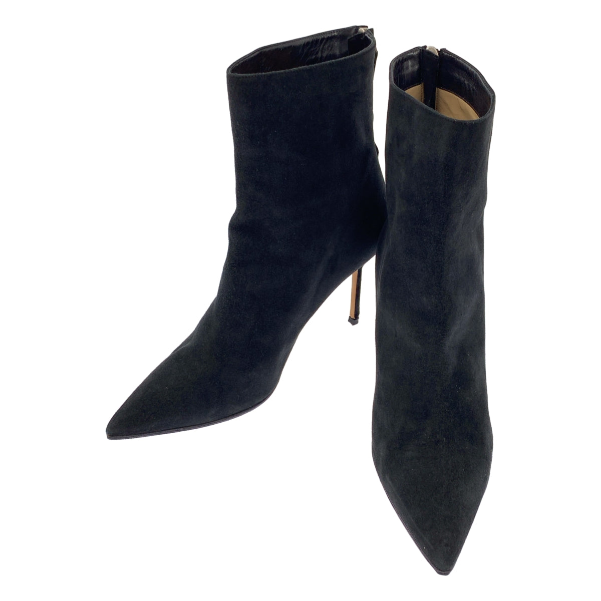 MANOLO BLAHNIK / Manolo Branik | 스웨이드 가죽 백 Zip 힐 부티 짧은 부츠 | 39 |