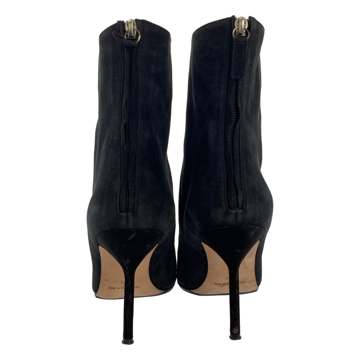 MANOLO BLAHNIK / Manolo Branik | 스웨이드 가죽 백 Zip 힐 부티 짧은 부츠 | 39 |