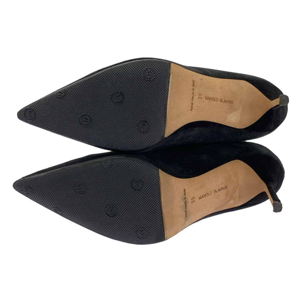 MANOLO BLAHNIK / Manolo Branik | 스웨이드 가죽 백 Zip 힐 부티 짧은 부츠 | 39 |