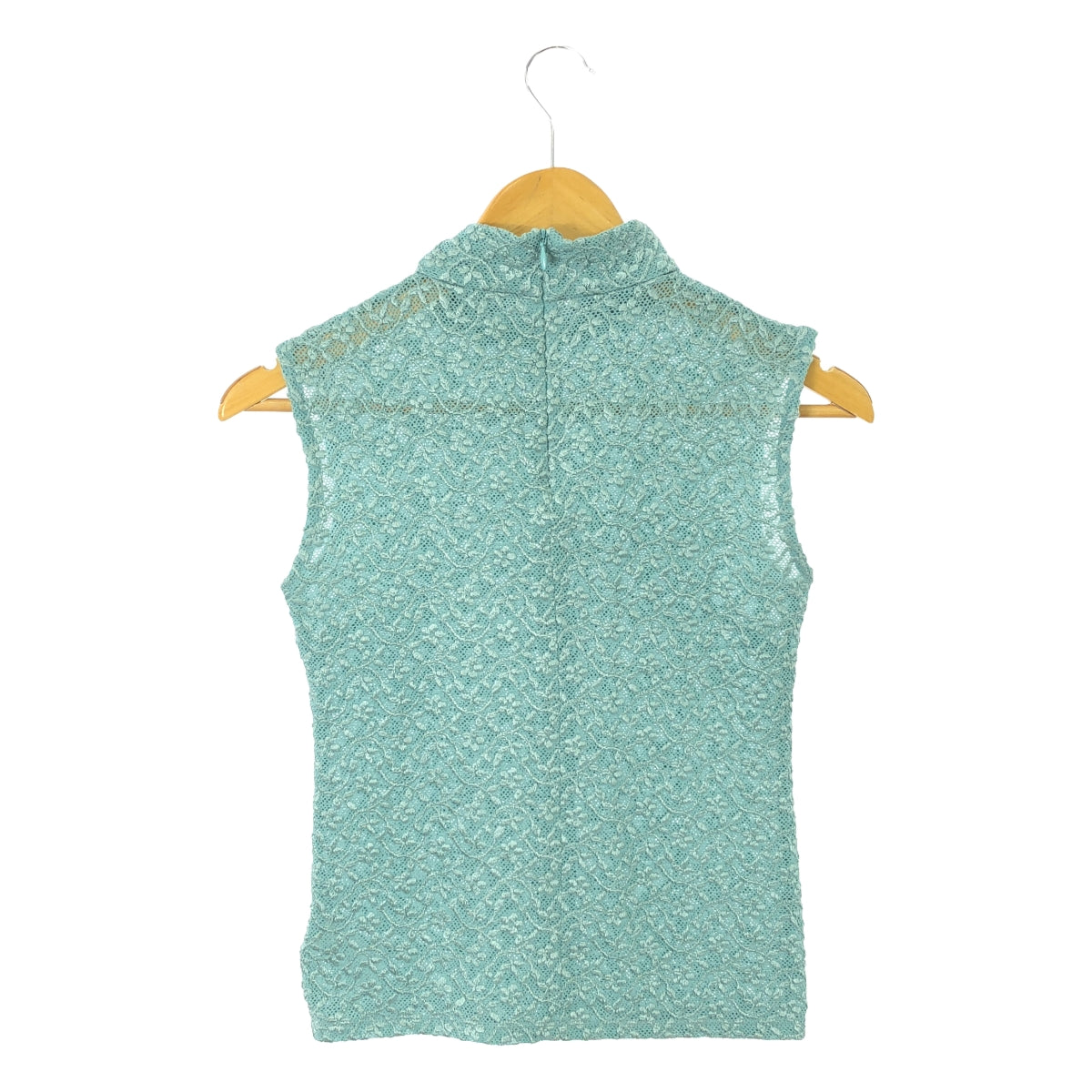 MURRAL | Jacquard back zip blouse top | F | Lime green | Women's