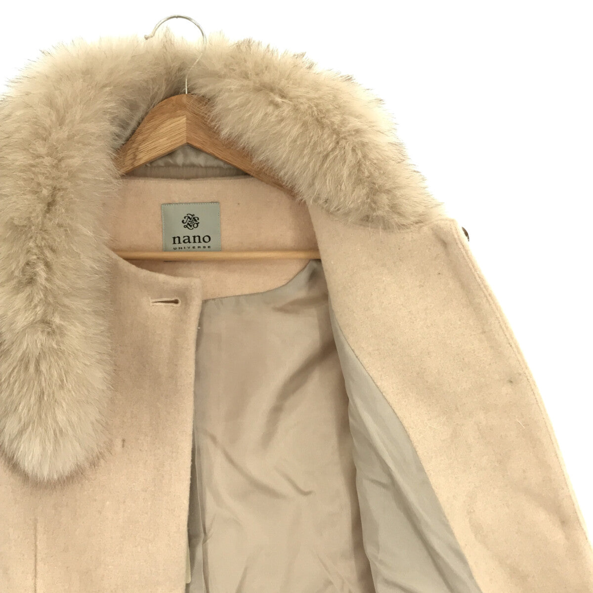 nano・universe | FOX fur 5way coat | 36 | Ivory | Women's