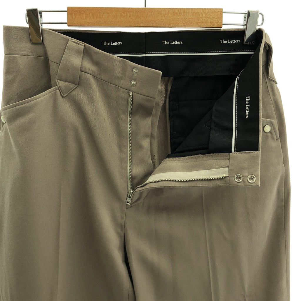 The Letters / レターズ | 2024SS | WESTERN WIDE TROUSERS RAYON GABARDINE レーヨンギャバジン ウエスタン ワイド トラウザー パンツ | グレー | L | メンズ