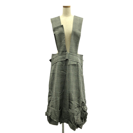 COMME des GARCONS | 2013SS | Glen check cut-off dress with suspender skirt | L | Women's