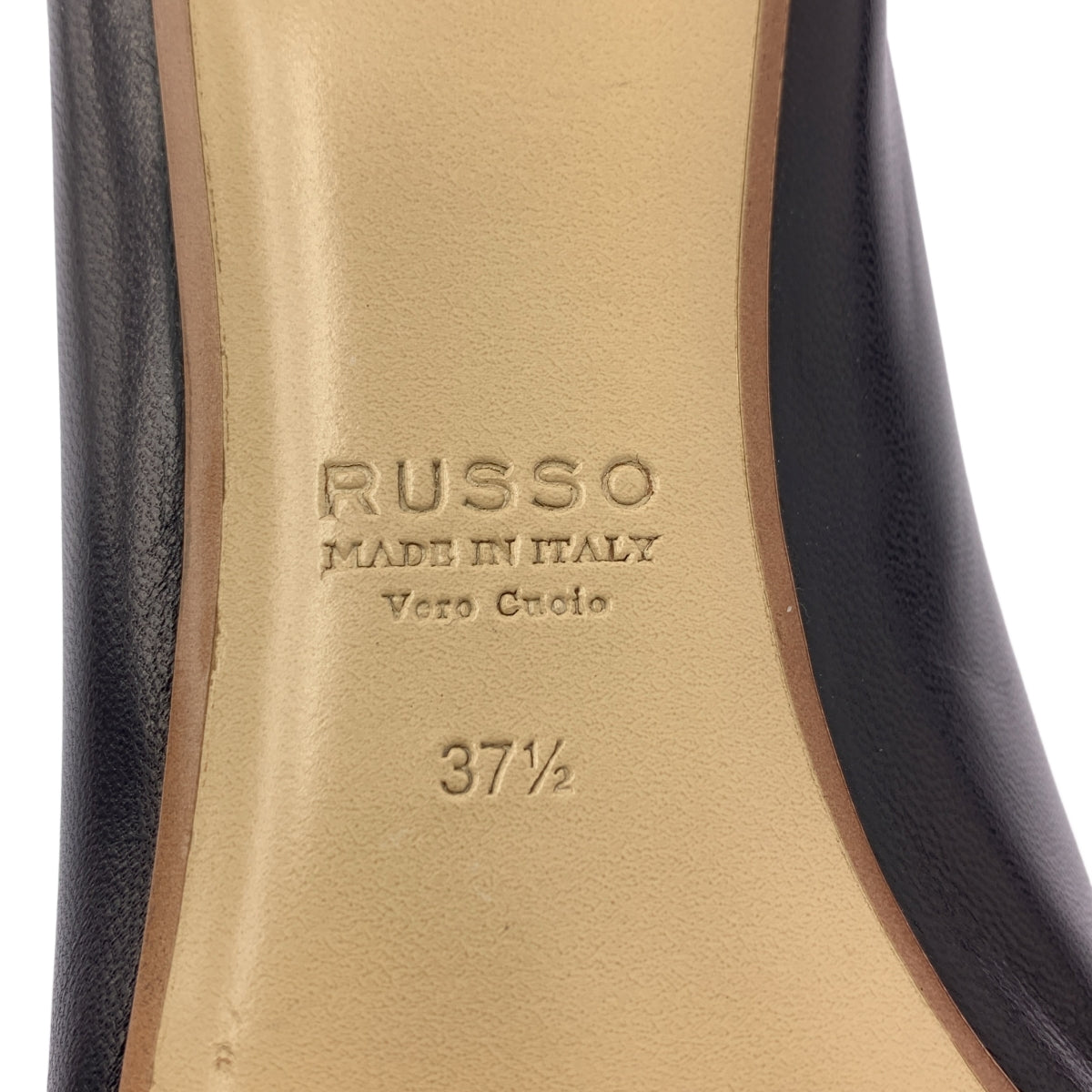 [品相良好] FRANCESCO RUSSO / Francesco Russo | 尖頭皮革高跟鞋 | 37.5 | 黑色 | 女款