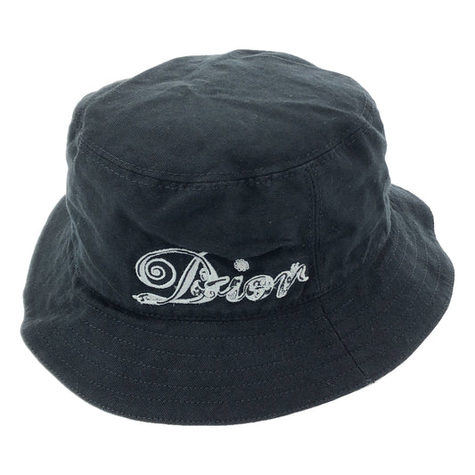 Dior / 디올 | x Kenny Scharf / 케니 샤프 Bucket Hat / 로고 버킷 모자 모자 / 유니섹스 | M | 블랙 | 남성