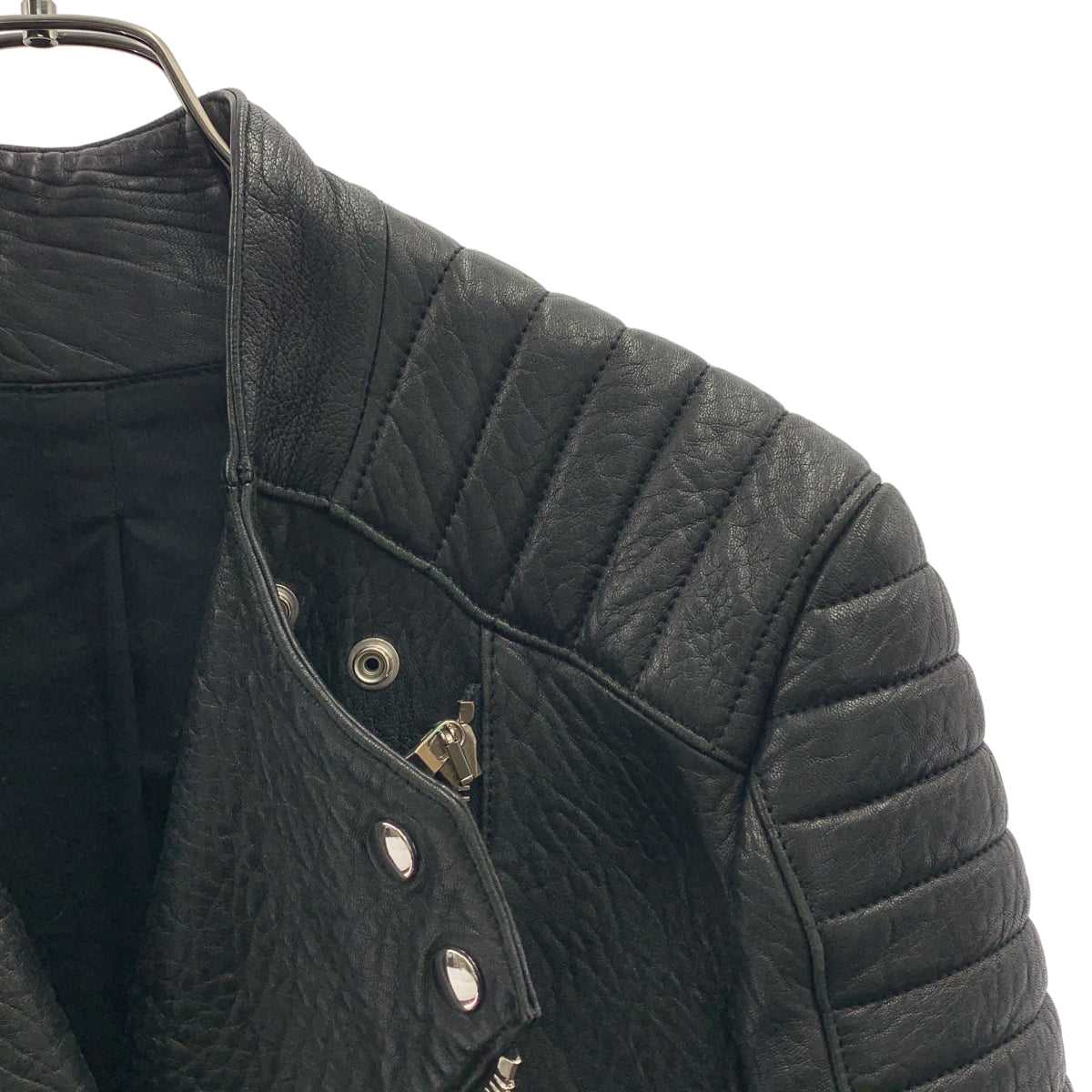 BALMAIN / バルマン | 2013AW | ラムスキン バイカー レザー ライダース ジャケット | 44 | メンズ