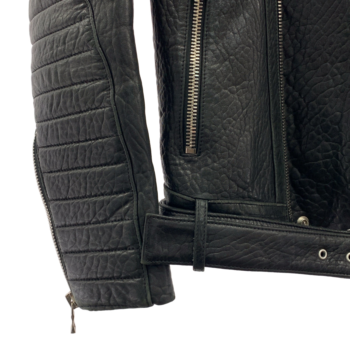 BALMAIN / バルマン | 2013AW | ラムスキン バイカー レザー ライダース ジャケット | 44 | メンズ