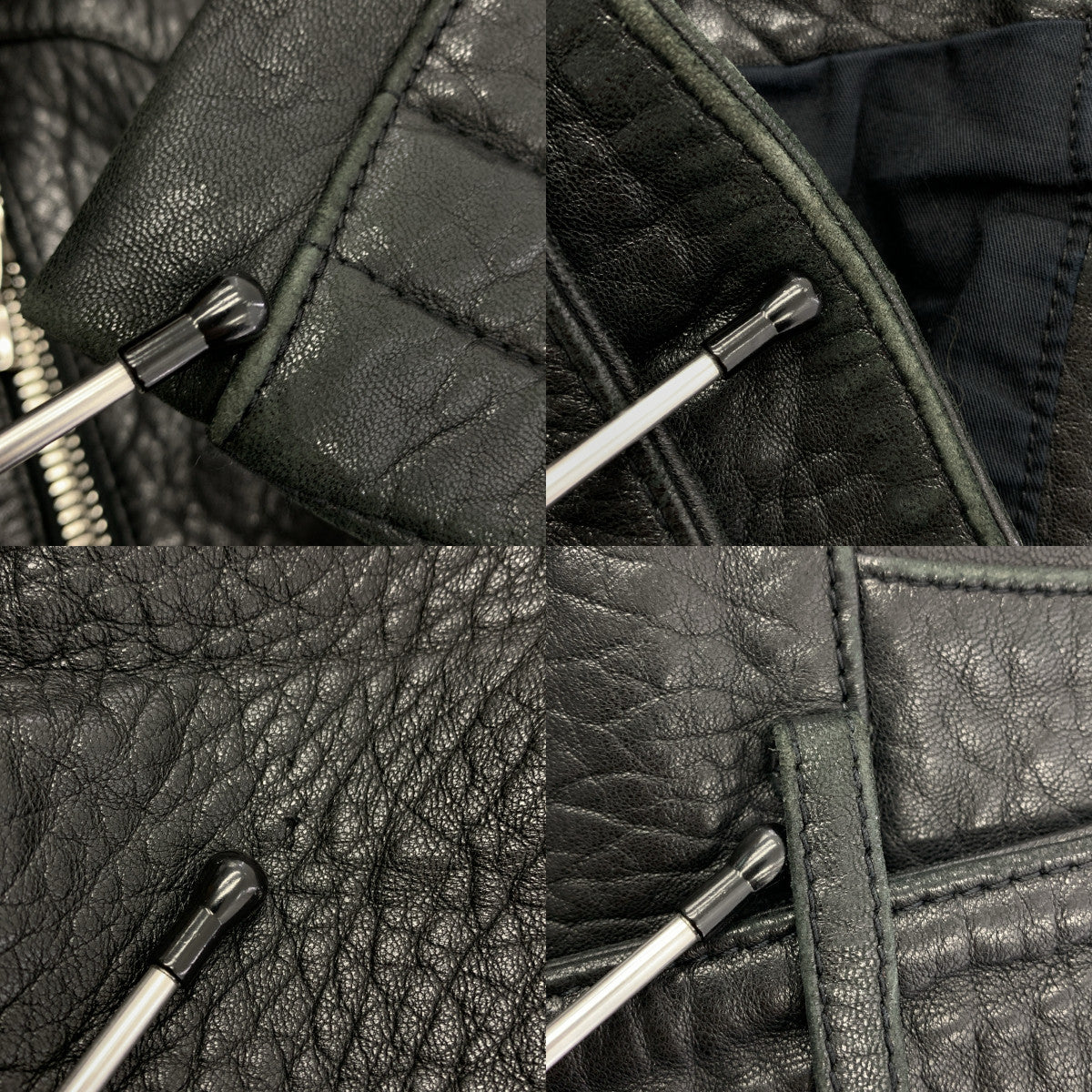 BALMAIN / バルマン | 2013AW | ラムスキン バイカー レザー ライダース ジャケット | 44 | メンズ