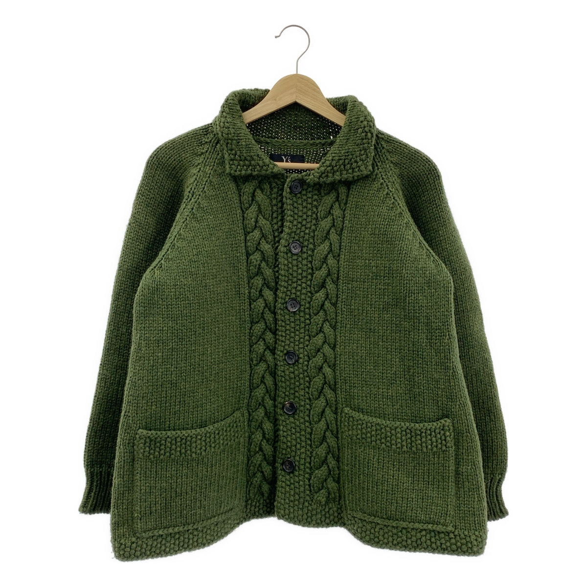 Y's / Y's Yohji Yamamoto | 2021 秋冬系列 | 羊毛考維坎絞花針織外套 |