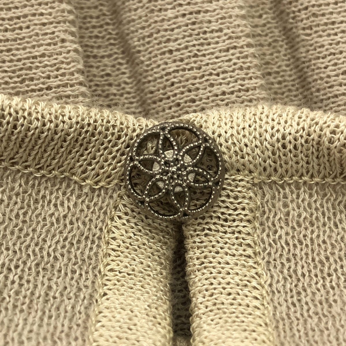 FOXEY / 폭시 | PLEATS KNIT DRESS 폴리 에스테르 린넨 주름 니트 원피스 | 38 | 베이지 | 여성