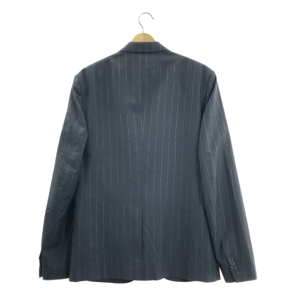 Maison Margiela / メゾンマルジェラ | 2017SS | STRIPE SUIT JACKET ウール ストライプ 2B テーラードジャケット | 48 | ネイビー | メンズ